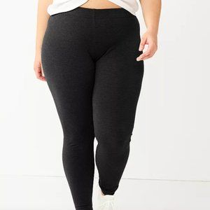 NEW Juniors' Plus Size SO® Solid High-Rise Leggings